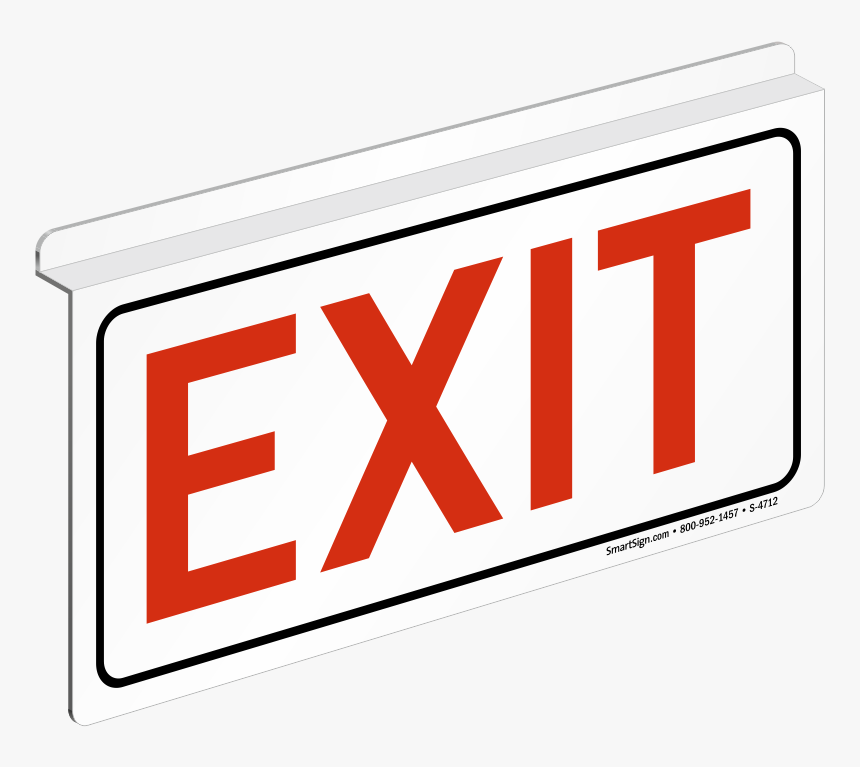 Exit Sign With No Background