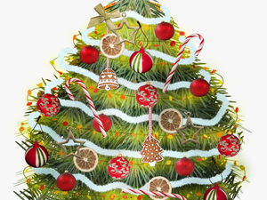 Christmas Tree Clipart With Colorful Christmas Toys - Christmas Day