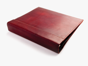 Rustic Leather Binder Cover - Leather 3 Ring Binder Cover