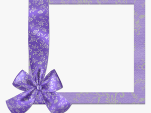 Cute Purple Png Frame With Bow​