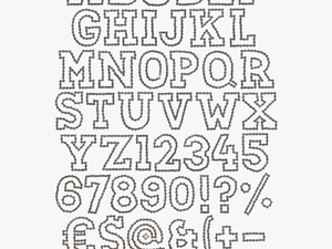 Font Handmadefont Handmade - Outline Of Alphabet On Transparent Background