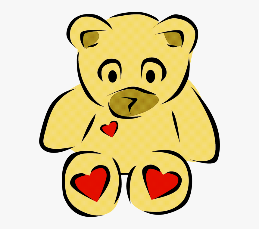 Transparent Yellow Teddy Bear Ca