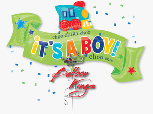Its A Boy Train Ribbon - Welcome Baby Boy Png