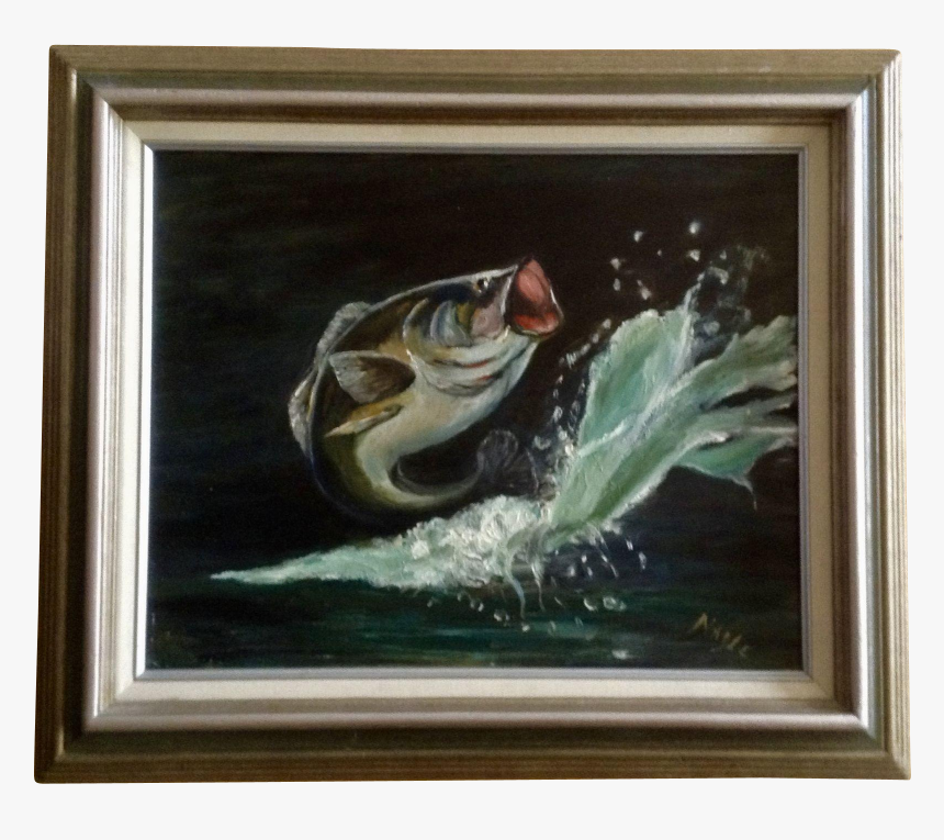 Fish Jumping Out Of Water Painted