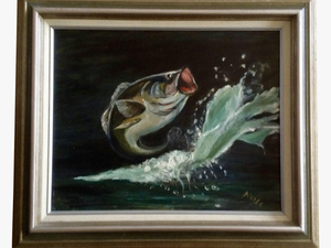 Fish Jumping Out Of Water Painted