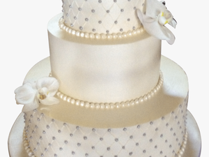 Pearls On Wedding Cake