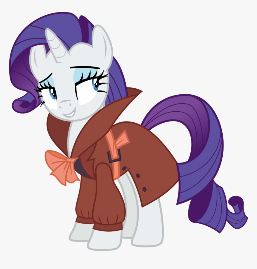 Transparent Detective Silhouette Png - My Little Pony Green Rarity