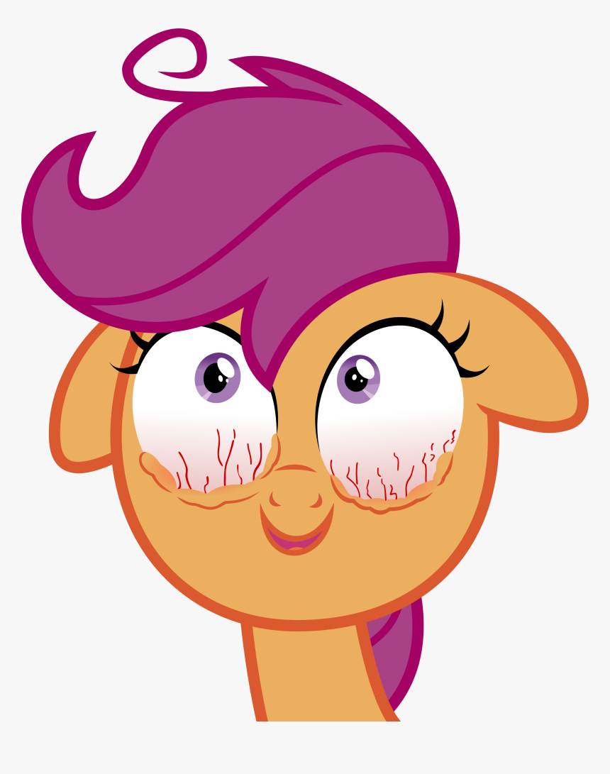 Scootaloo Rainbow Dash Pinkie Pie Pink Face Nose Facial - My Little Pony Tired Eyes