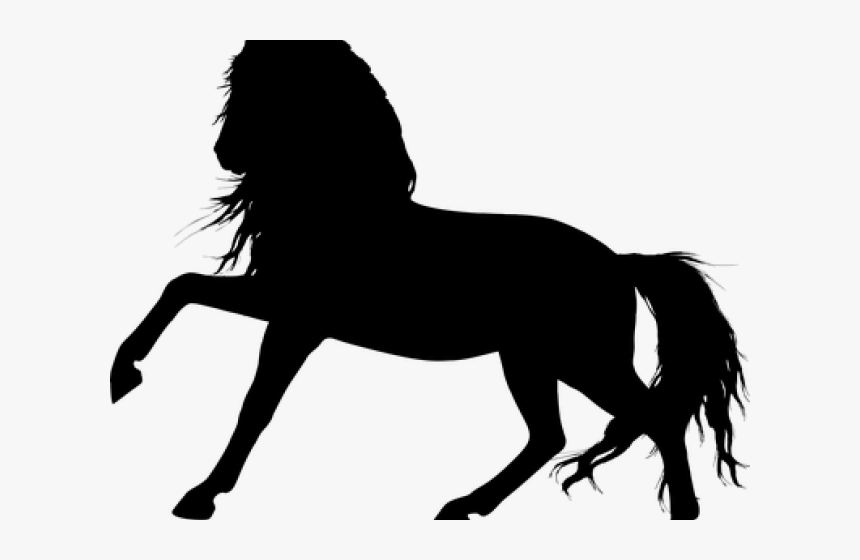 Stallion Clipart Silhouette - Horse Silhouette Transparent Background