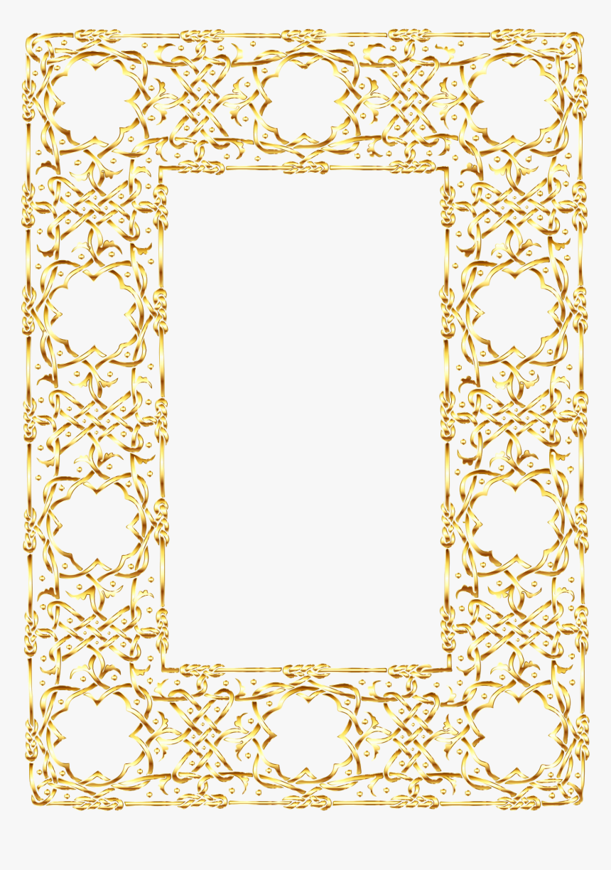Gold Frame With No Background
