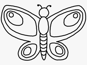 Butterfly Outline Png Transparent Background - Colour By Numbers In French