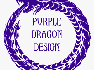 Purple Dragon Design - Transparent Ouroboros Symbol