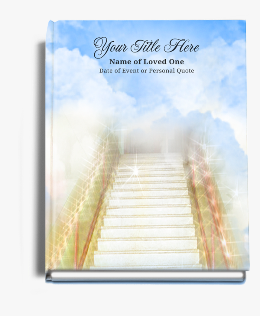 Stairway Perfect Bind Memorial Guest Registry Book - Boardwalk