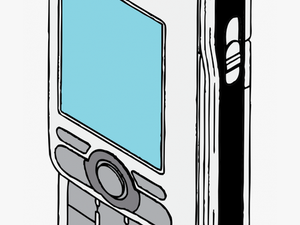 Cell Phone Retro Drawing