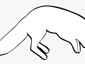 Thumb Image - Transparent Black And White Animated Fox