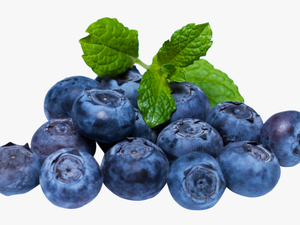 Blueberry With Leaf Png Image - Blueberry Png