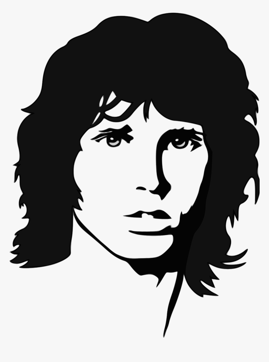 Jim Morrison Black And White - J