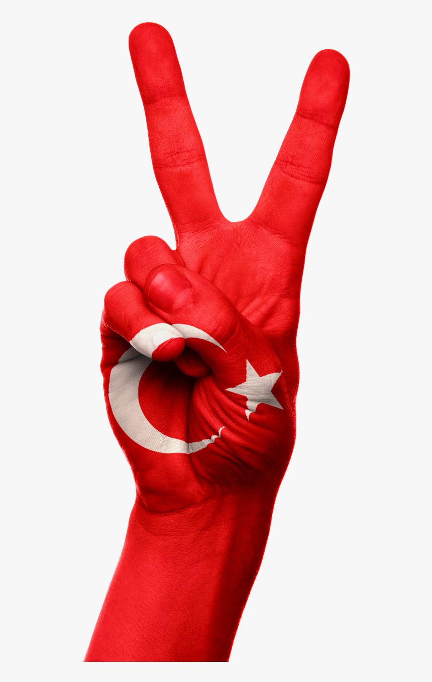 Turkey Flag Hand Png