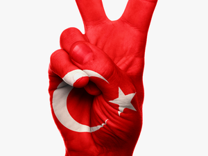 Turkey Flag Hand Png