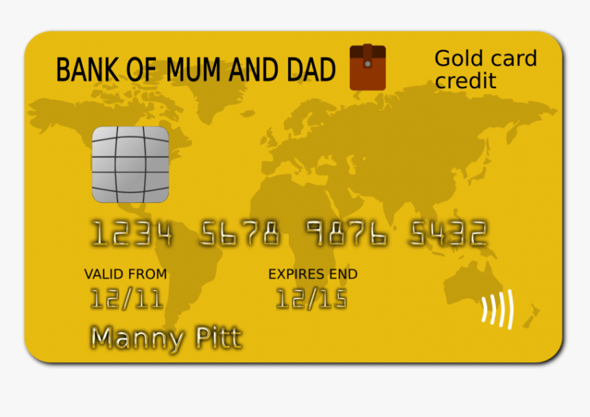 A Common Credit Card Among Teens - Credit Card Sticker