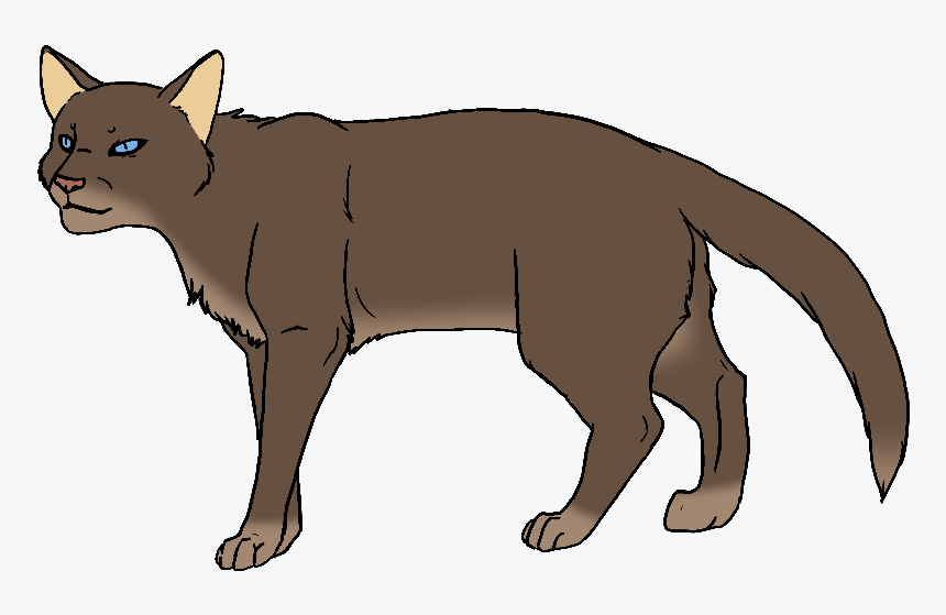 Clip Art Brown Cat With Blue Eye
