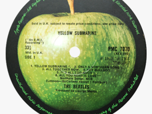 Pmc7070 Yellow Submarine Label - Apple Beatles