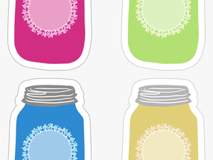 Colorful Mason Jar Tag Collection Free Printable