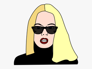 Woman Clipart Sunglasses - Woman With Sunglasses Clipart