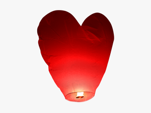Red Heart Sky Lantern - Heart
