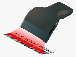 Red Light Barcode Scan - Barcode Reader Clipart Png