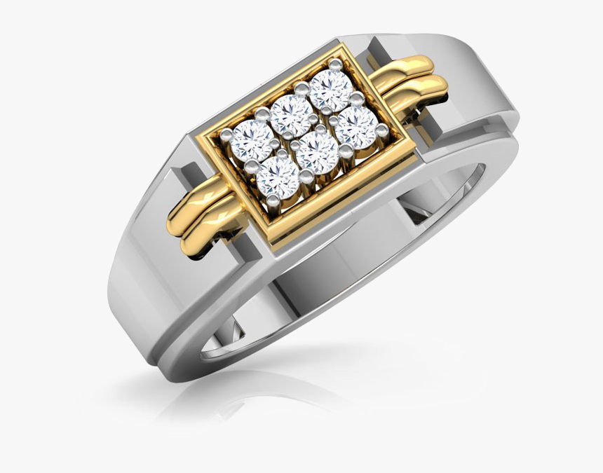 Rose Red Diamond Stone Free Png Image - Diamond Gents Ring Design
