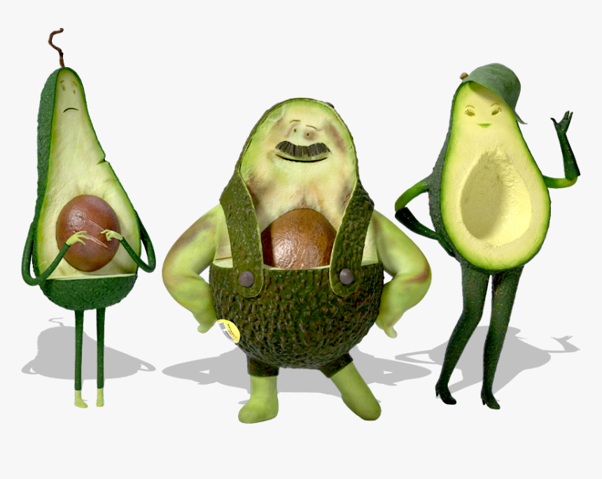 Transparent Avocados Png - Wholly Guacamole Character