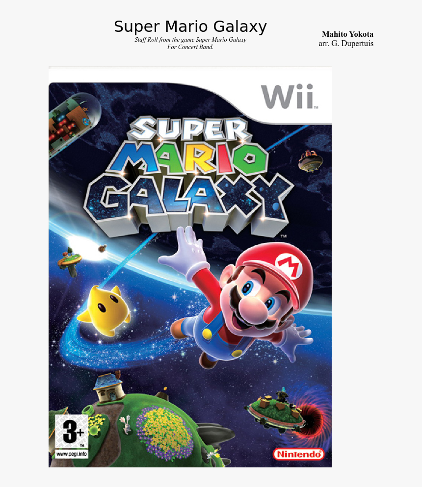 Super Mario Galaxy 1 Wii