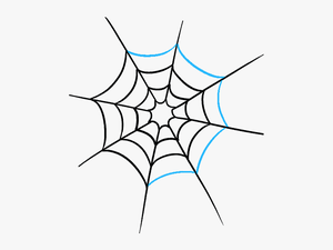 How To Draw Spider Web With Spider - Easy Spider Web Drawing