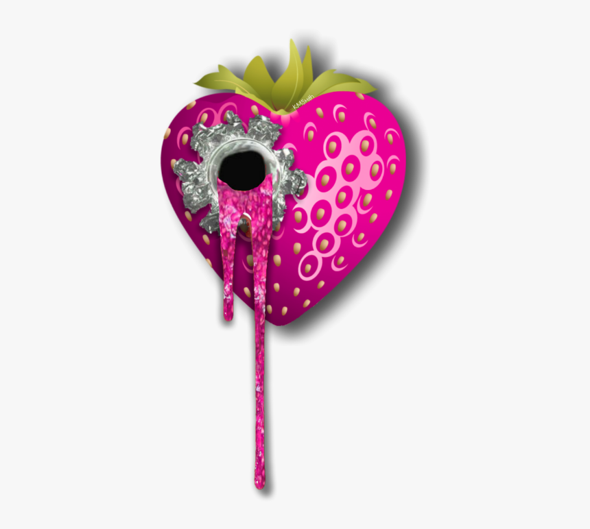 #strawberry #strawberries #bullethole #shoot #shooting - Heart Shaped Strawberry Png