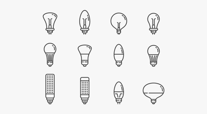 Led Lights Icons Vector - Led Li