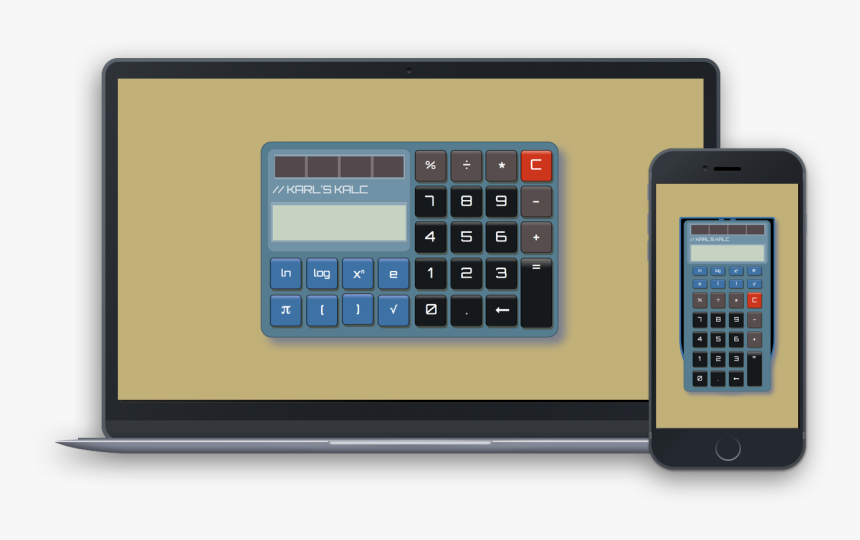 Calculator App Preview - Mobile Phone