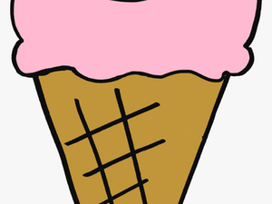 Cartoon Ice Cream With Sprinkles Clipart 