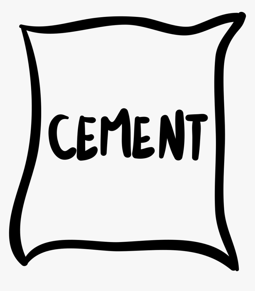 Cement Bag Hand Drawn Constructi