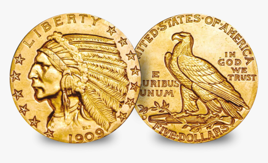 The Very First Gold Coins To Be Struck In America - Indian Head Gold Coin
