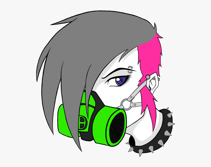 Gas Mask Girl By Wraithdragon - Drawings Gas Masks Anime