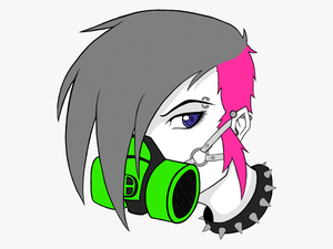 Gas Mask Girl By Wraithdragon - Drawings Gas Masks Anime