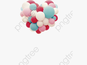 Toy Balloon Heart - Birthday Balloons Image Hd Png