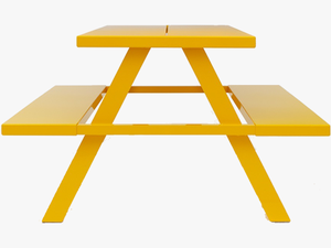 Web Roof Table - Yellow Picnic Table Png