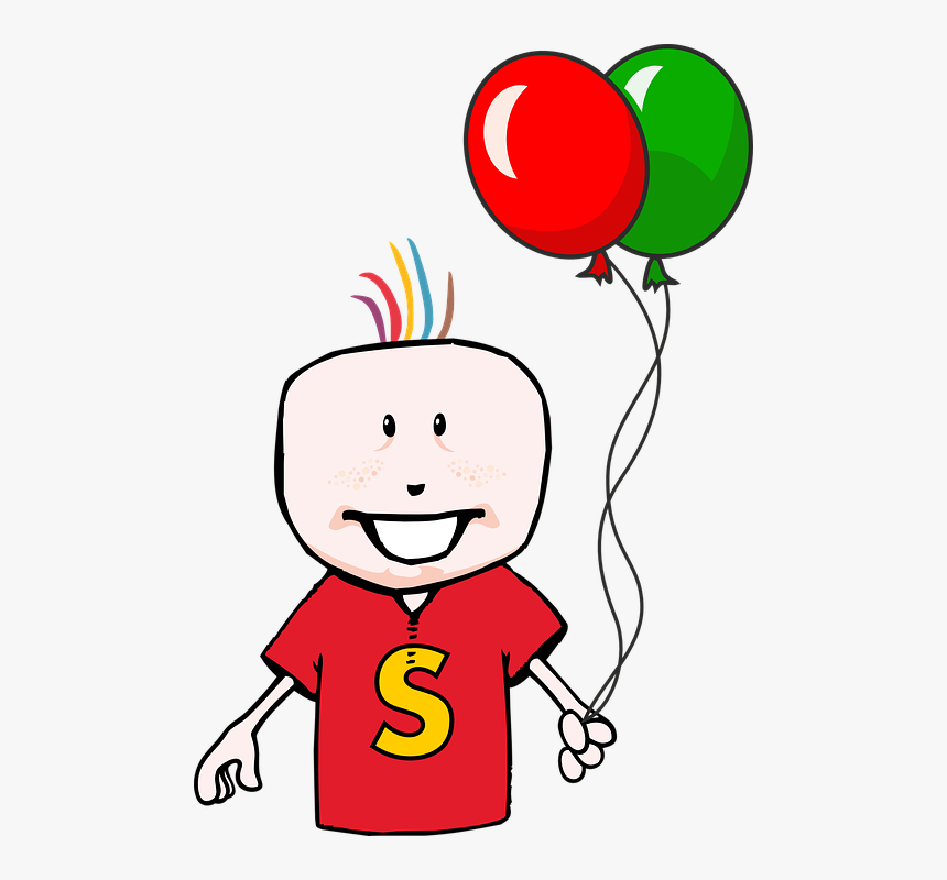 Transparent Kids Dictionary Clipart - Birthday Cartoon Boy Png