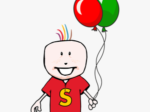 Transparent Kids Dictionary Clipart - Birthday Cartoon Boy Png