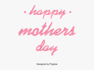 Clip Art Mother S Text Design - Happy