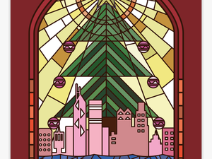 Stained Glass Window - Christmas Stained Glass Window