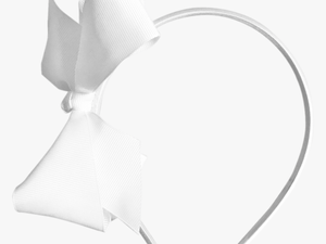 Image Of White Bow Headband - Party Favor
