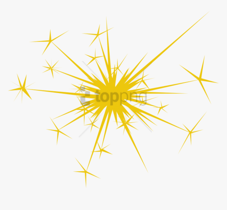 Fireworks Png Gold Image With Transparent Background - Sparkle Clip Art